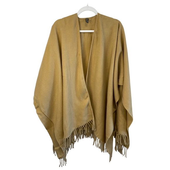 Echo Accessories - ECHO - Camel Fringed Wrap/Scarf - One Size - NWOT